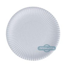 Одноразовая картонная белая тарелка 230мм