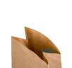 Крафт пакет с прямоугольным дном 120х80х250мм коричневый