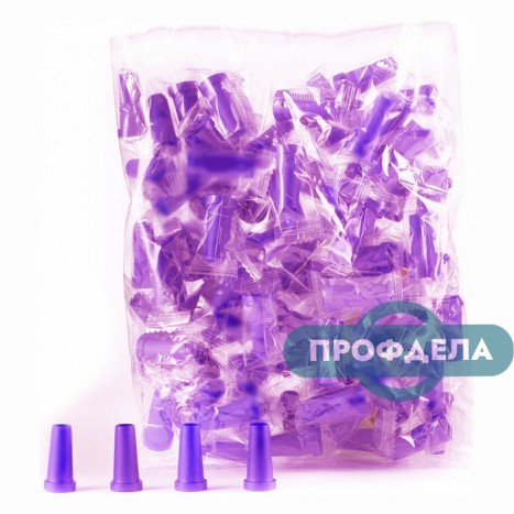 Одноразовые фиолетовые мундштуки для кальяна