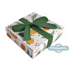 Бумага упаковочная Be Smart Christmas fruits, белая с оранжевым (70 х 100 см)