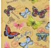 Бумага упаковочная Magic Pack Тропические бабочки, разноцветная, (в рулоне 70 х 100 см)