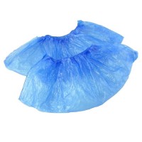 Бахилы одноразовые полиэтиленовые гладкие Эконом АРТ 18 1,7 г голубые (50 пар в упаковке)