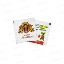 Пакетированный чай с логотипом заказчика 2г в индивидуальном конверте