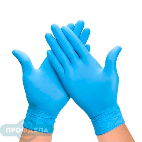 Перчатки медицинские смотровые нитриловые Ecolat нестерильные неопудренные голубые размер M (100 штук в упаковке)
